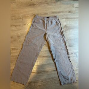 ZARA Men's Modal Blend Toffee Beige Relaxed Fit Drawstring Pants